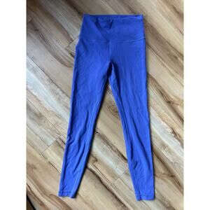 Lululemon Wunder Train Tight 28" High Rise Charged Indigo Size 6 EUC Legging